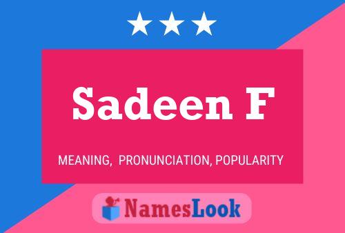 Sadeen F Naam Poster