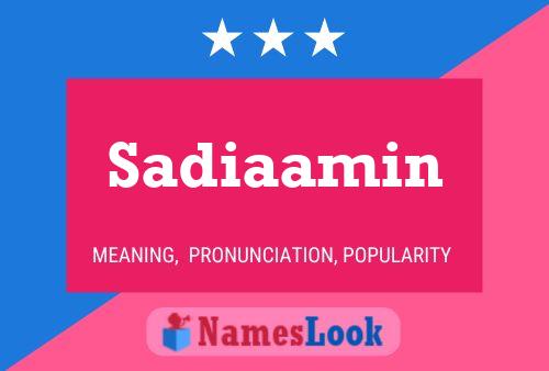 Sadiaamin Naam Poster