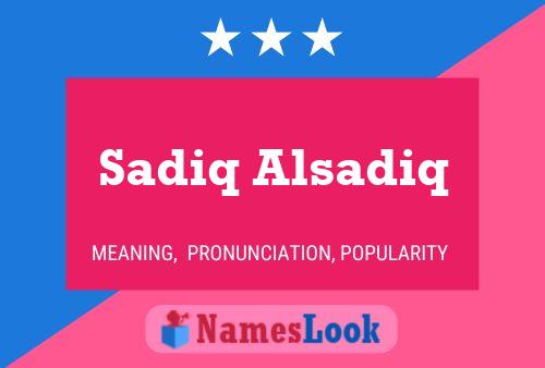 Sadiq Alsadiq Naam Poster