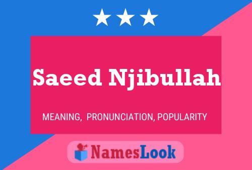 Saeed Njibullah Naam Poster