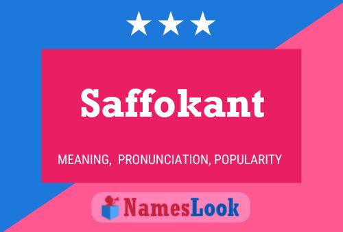 Saffokant Naam Poster