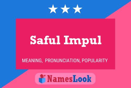 Saful Impul Naam Poster