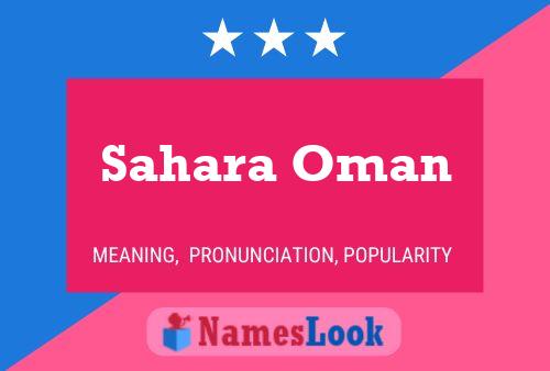 Sahara Oman Naam Poster