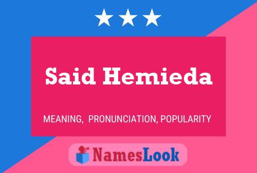 Said Hemieda Naam Poster