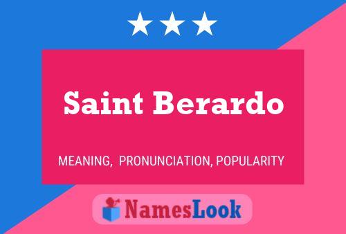 Saint Berardo Naam Poster