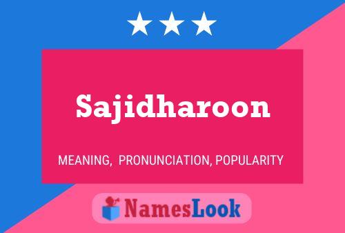 Sajidharoon Naam Poster