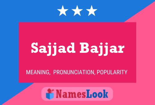 Sajjad Bajjar Naam Poster