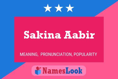 Sakina Aabir Naam Poster