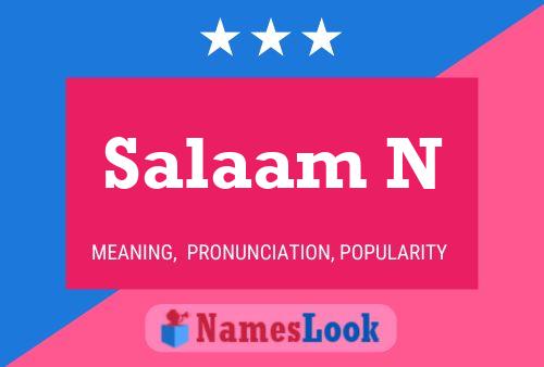 Salaam N Naam Poster