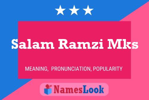 Salam Ramzi Mks Naam Poster