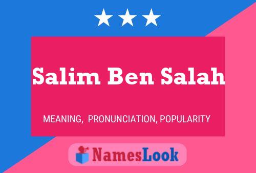 Salim Ben Salah Naam Poster