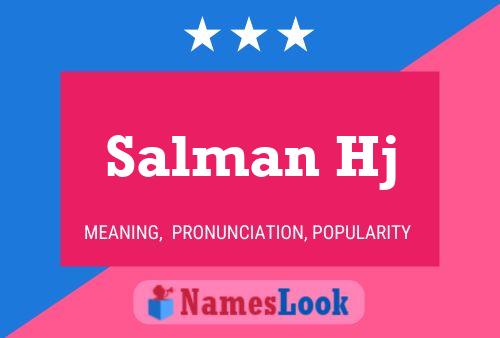 Salman Hj Naam Poster