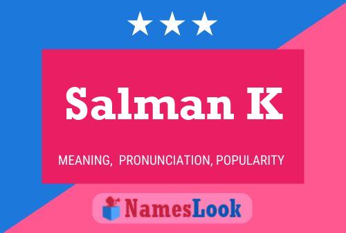 Salman K Naam Poster