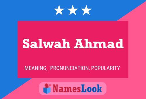 Salwah Ahmad Naam Poster