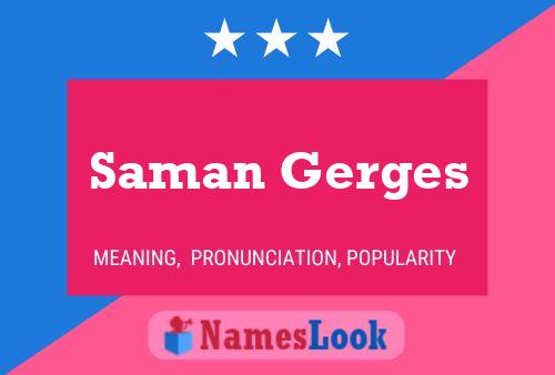 Saman Gerges Naam Poster