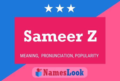 Sameer Z Naam Poster