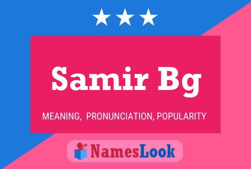 Samir Bg Naam Poster