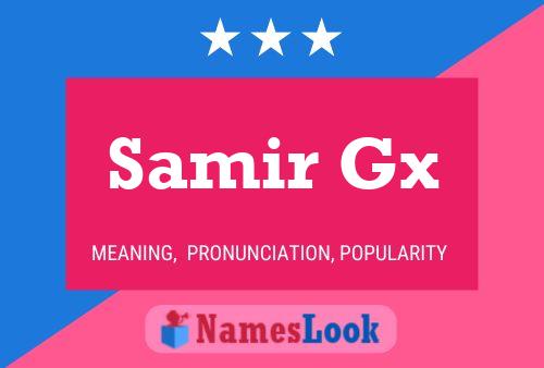 Samir Gx Naam Poster