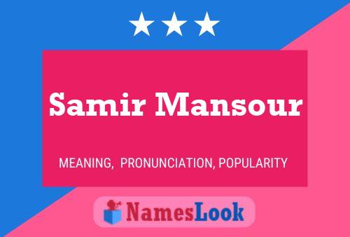 Samir Mansour Naam Poster