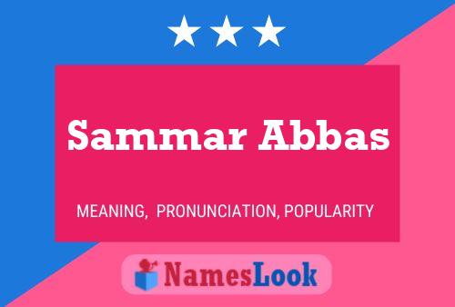 Sammar Abbas Naam Poster