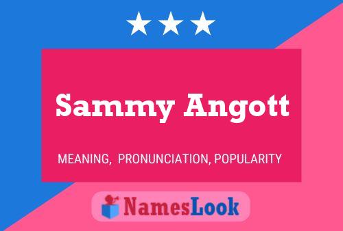 Sammy Angott Naam Poster