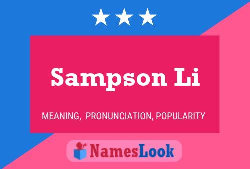 Sampson Li Naam Poster