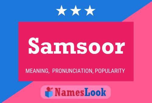 Samsoor Naam Poster