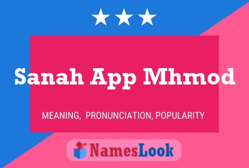 Sanah App Mhmod Naam Poster