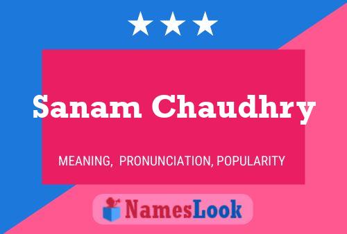 Sanam Chaudhry Naam Poster