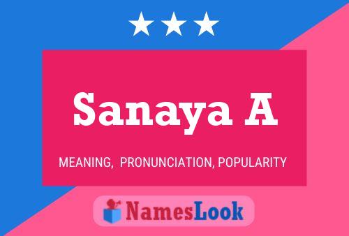 Sanaya A Naam Poster