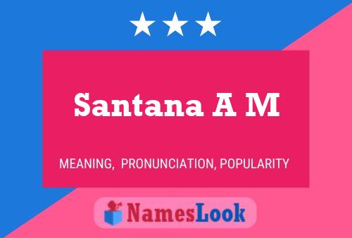 Santana A M Naam Poster