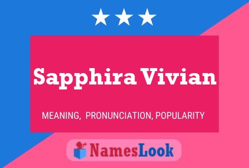 Sapphira Vivian Naam Poster