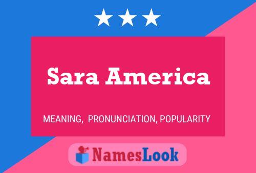 Sara America Naam Poster