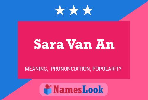 Sara Van An Naam Poster