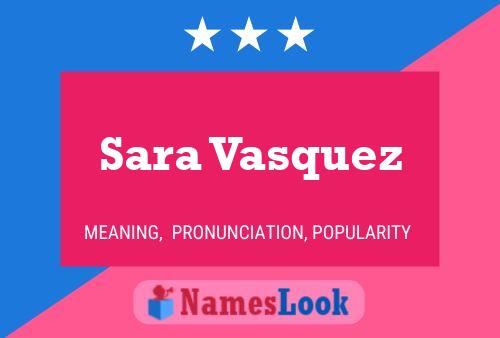 Sara Vasquez Naam Poster