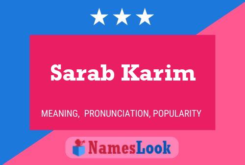 Sarab Karim Naam Poster