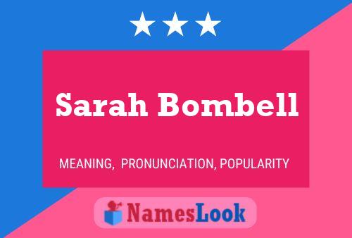 Sarah Bombell Naam Poster