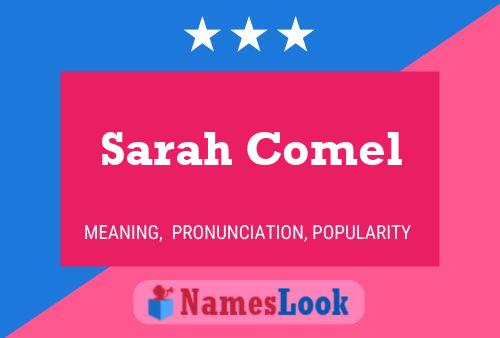 Sarah Comel Naam Poster