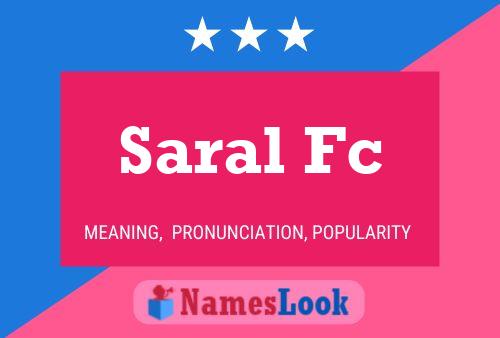 Saral Fc Naam Poster