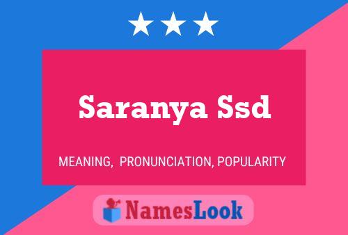 Saranya Ssd Naam Poster