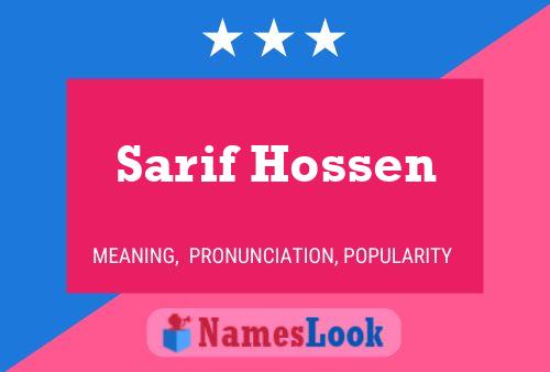 Sarif Hossen Naam Poster