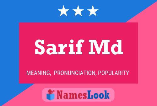 Sarif Md Naam Poster