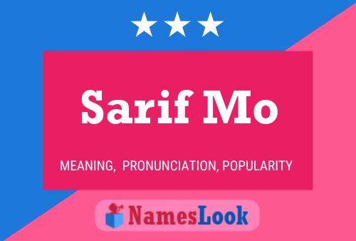 Sarif Mo Naam Poster