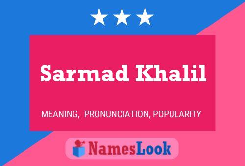 Sarmad Khalil Naam Poster