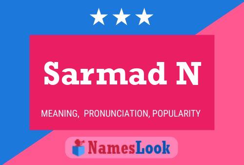 Sarmad N Naam Poster