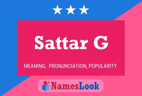 Sattar G Naam Poster