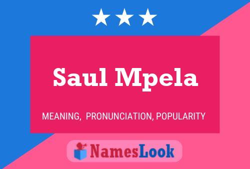 Saul Mpela Naam Poster