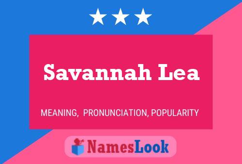 Savannah Lea Naam Poster