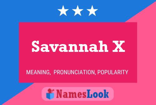 Savannah X Naam Poster