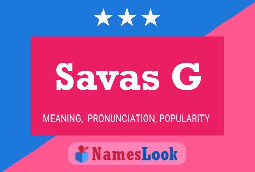 Savas G Naam Poster